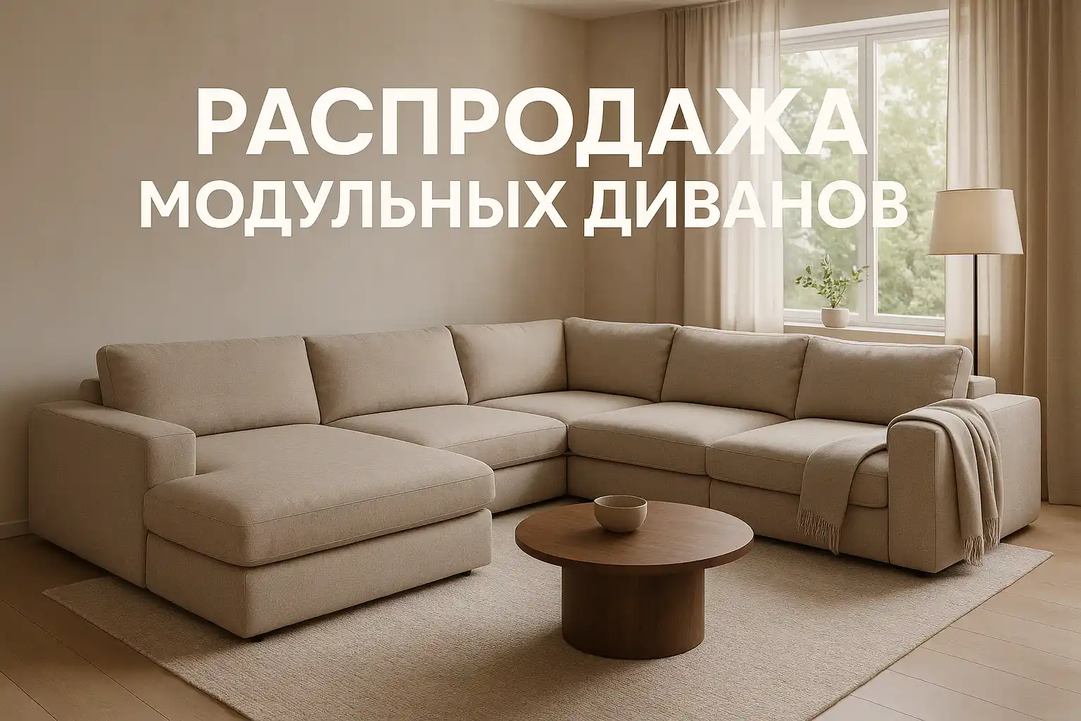Модульные диваны под ваш интерьер — сейчас со скидкой до 40 %
