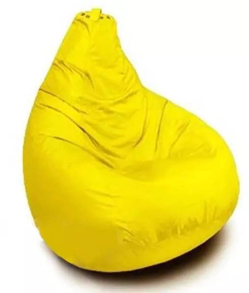 Кресло-мешок желтое однотон