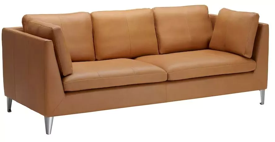Кожаный диван Стокгольм (Stockholm), Рыжий {4171049} – купить в Ярославлеза 74990 руб в интернет-магазине Divano.ru