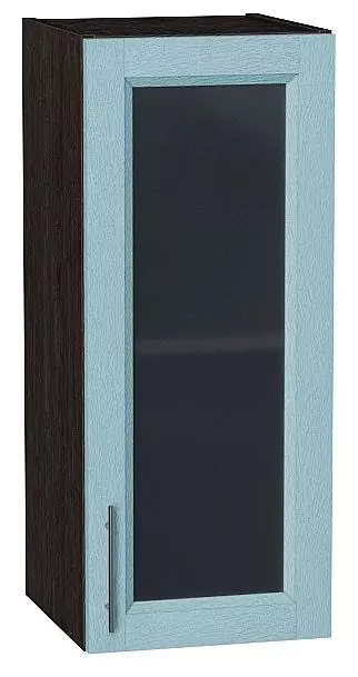 Шкаф верхний с 1-ой остекленной дверцей Сканди 720х300 Sky Wood/Венге