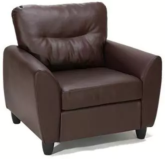 Кресло "Наполи", экокожа коричневая