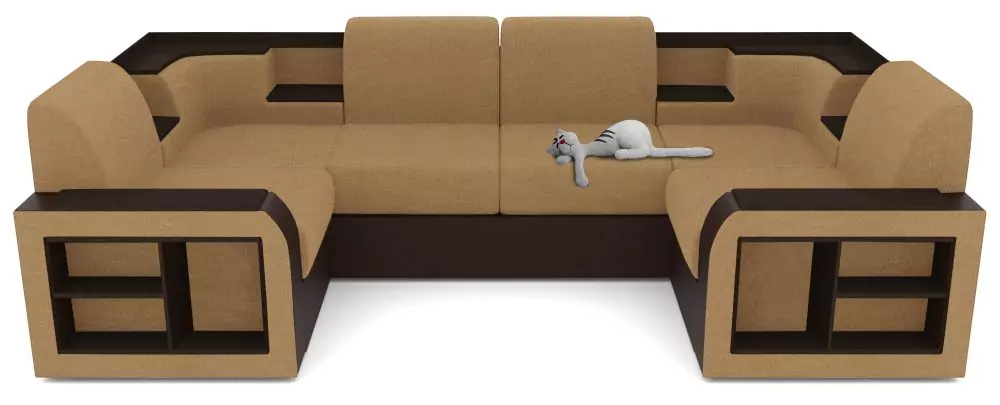 Угловой диван с полкой Андерсен П дизайн 6