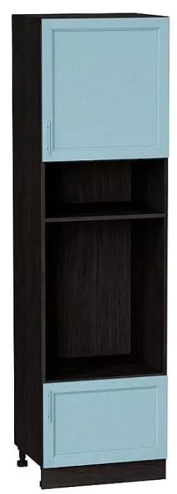 Шкаф пенал под бытовую технику с 1-ой дверцей и ящиком Сканди 606 (для верхних шкафов высотой 720) Sky Wood/Венге