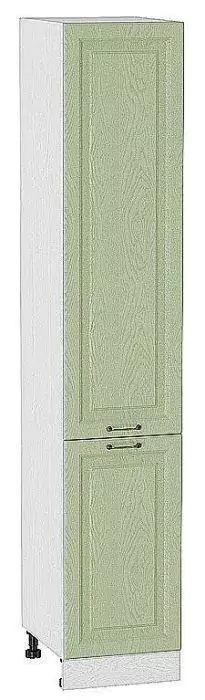 Шкаф пенал с 2-мя дверцами Ницца 400 (для верхних шкафов высотой 720) Дуб оливковый/Белый