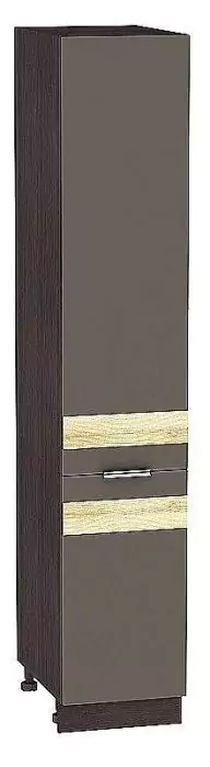 Шкаф пенал с 2-мя дверцами Терра 400 DR (для верхних шкафов высотой 720) Смоки Софт/Венге