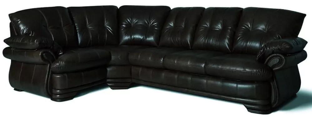 Кожаный угловой диван Фортуна 3 дизайн 2