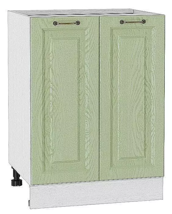 Шкаф нижний с 2-мя дверцами Ницца 600 Дуб оливковый/Белый