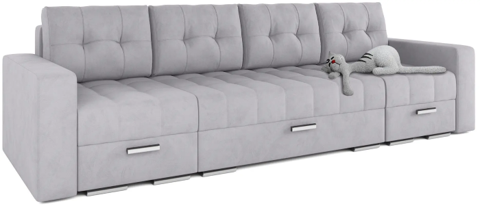 Диван П-образный Бостон Лего, Серый