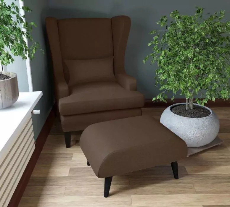 Комплект мягкой мебели Оскар (кресло и пуф) д1