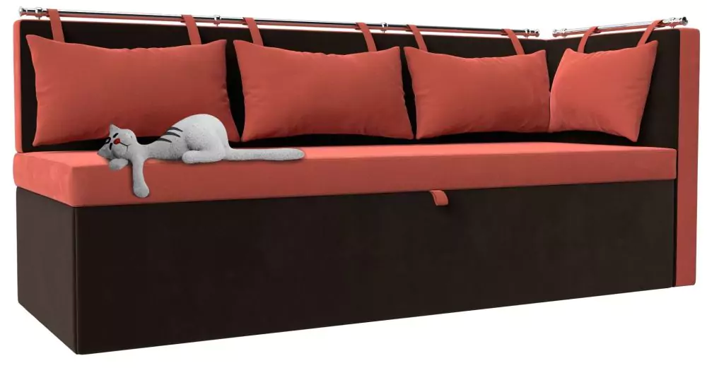 Кухонный диван Метро с углом слева дизайн 2