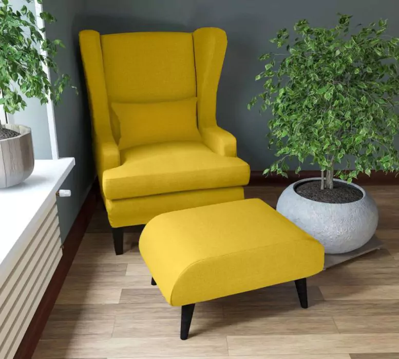 Комплект мягкой мебели Оскар (кресло и пуф) дизайн 3