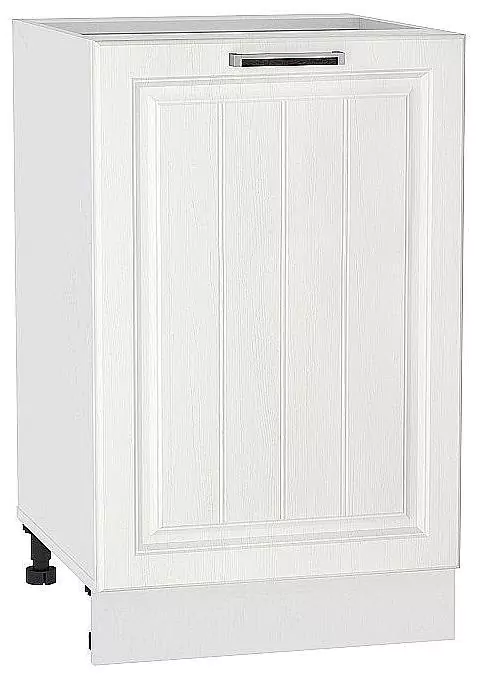 Шкаф нижний с 1-ой дверцей Прага 600 Белое дерево/Белый