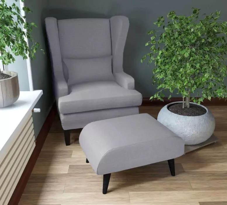 Комплект мягкой мебели Оскар (кресло и пуф) дизайн 4