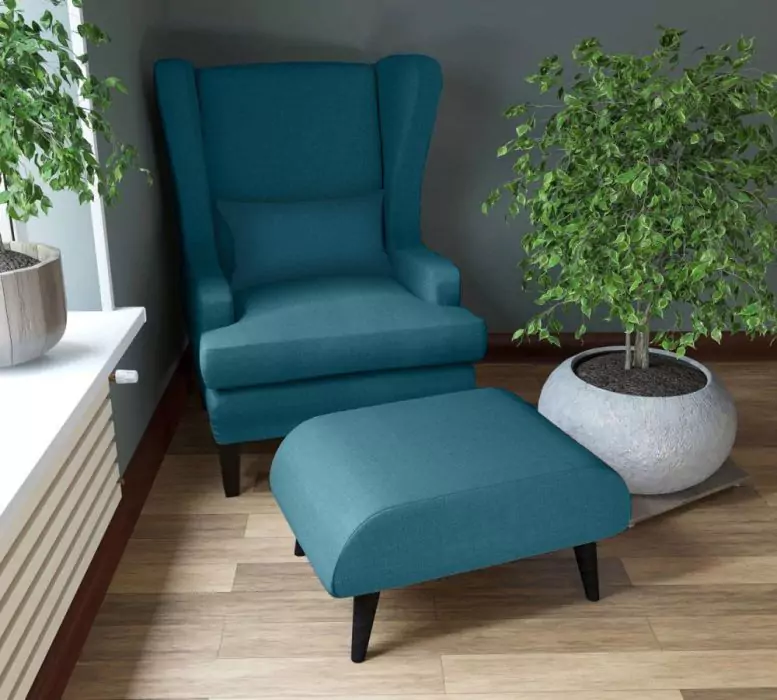 Комплект мягкой мебели Оскар (кресло и пуф) дизайн 5