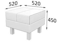 Банкетка Флагман Бежевый