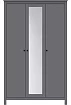 Шкаф с зеркалом Сага, Серый