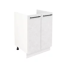 Шкаф нижний под мойку ШНМ 600 Нувель (бетон белый) 
