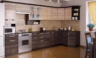 Кухня Венеция 4 угловая глянец мдф