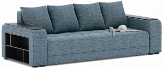 Прямой диван Дубай лайт Еврокнижка Синий