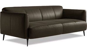 Прямой кожаный диван Next 2 (Лофт) Без механизма 