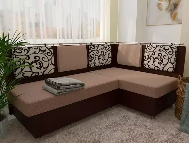 Угловой кухонный диван Сюрприз, Бежевый