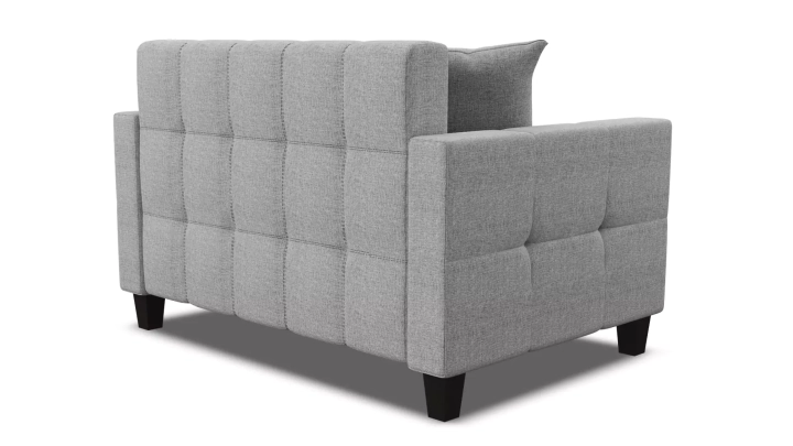 Прямой диван Этро дизайн 1 (рогожка серая) 3