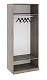 ф82 Шкаф для одежды с 1-ой глухой и 1-ой зеркальной дверями «Прованс»