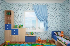 Детская комната Жили-Были 2 синяя