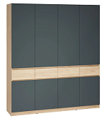 Шкаф Стоуби ШК-2000 (дуб крафт золотой/серый графит) Серый