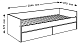 Кровать раздвижная 80х200 с ящиками Кастор, Черный