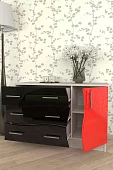Комод Мебелеф-18 Красный 