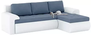 Угловой диван Кормак с подлокотниками Еврокнижка 