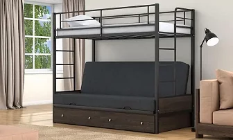 Двухъярусная кровать-диван Дакар 1 (с ящиком) Кровати без механизма 