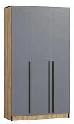 Шкаф трёхстворчатый Бастион 1.5 м № 2 (графит/дуб крафт золотой)