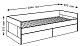 Кровать раздвижная 80х200 с ящиками Сириус, Белый