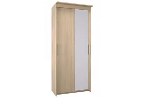 Шкаф-купе Эконом Миллениум 884х2400х423 зеркало светлый роникон
