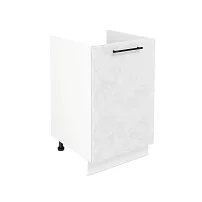 Шкаф нижний под мойку ШНМ 500 Нувель (бетон белый) 