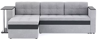 Угловой диван Атланта со столиком Эконом Дельфин Серый