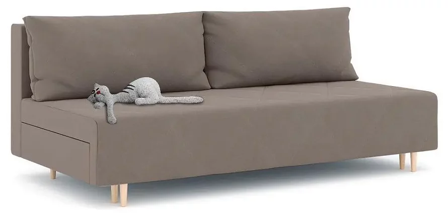 Диван Милли без локтей, Коричневый