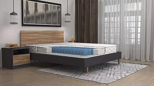 Матрас Дивано Плэйн 160 Независимые пружины (НПБ) Белый