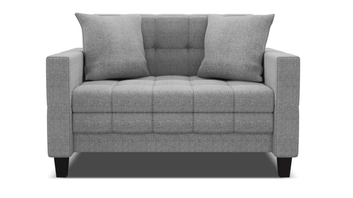 Прямой диван Этро дизайн 1 (рогожка серая) 2
