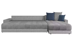 Угловой диван Босс Рич Еврокнижка Серый