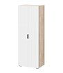 Шкаф Норд ШК02-800 (дуб сонома/софт пломбир), Белый