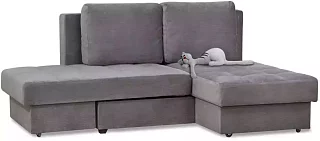 Угловой диван Оливер Еврокнижка Серый 