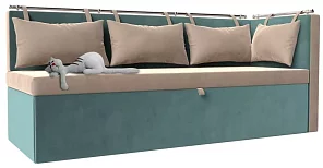 Кухонный диван с углом справа Метро Дельфин 