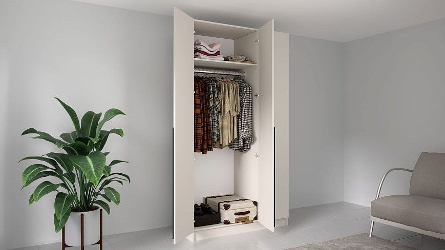 Шкаф распашной трёхстворчатый Берген (Лорена) ШК-1200 (кашемир), Бежевый