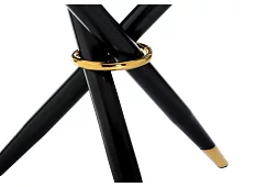 Стеклянный стол Рок белый / чёрный Белый