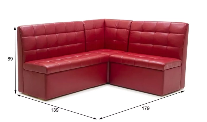 Кухонный угловой диван Омега дизайн 8 размеры
