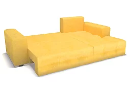 Угловой диван Питсбург с НПБ Еврокнижка Желтый