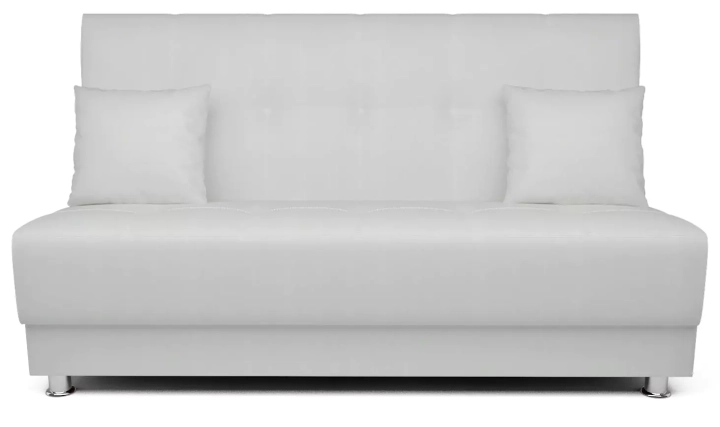 ф50а Прямой диван Мария - экокожа белая 1